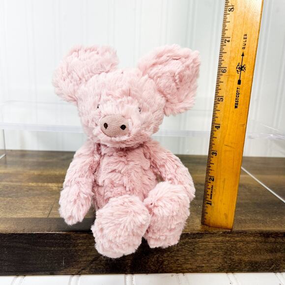 Jellycat Squiggle Piglet 9" Pink Pig Plush Toy w/ Big Ears Retired London - Picture 6 of 6